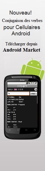 Conjugaison des verbes pour telephones Android en Android Market!