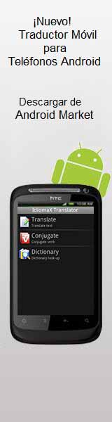Compra el nuevo traductor IdiomaX para celulares Android en Android Market!